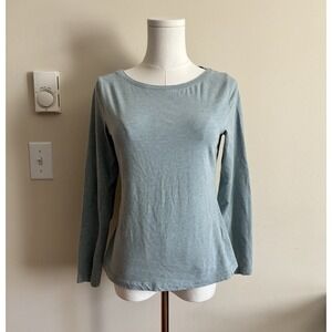 Seasalt Cornwall Easel Top Organic Cotton Size 6 Small Blue Coastal Casual Boho